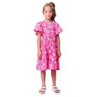 Vestido Pink com Maxi Morangos Momi H5581