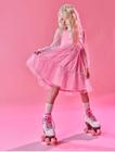 Vestido Pinkmood Tule Glitter Rosa Catavento