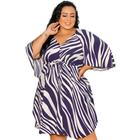 Vestido Plus Size Feminino Estilo Bata curtinho Veste até 56