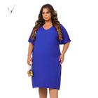 Vestido Plus Size Feminino G GG EXG G1 Moda Maior Tecido Viscose Evangélica Verão Tubinho Casamento