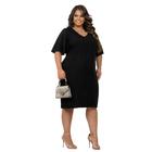 Vestido Plus Size Feminino G GG EXG G1 Moda Maior Tecido Viscose Evangélica Verão Tubinho Casamento