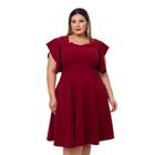 Vestido Plus Size Feminino Rodado Moda Evangélica 0500