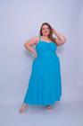 Vestido plus size midi elegante