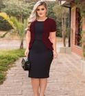 Vestido Plus Size Peplum Blazer Moda Feminina Evangélica