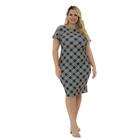 Vestido Plus Size Tubinho Manga Curta Roupa Feminina