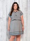 Vestido Plus Size Viscose Estampado