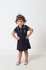 Vestido Polo Infantil Azul Marinho Céu