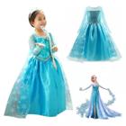 Vestido Princesa Encantador Elsa Fronzen Infantil Para Festas Temáticas Brincadeiras