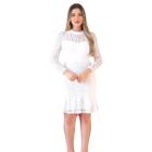 Vestido bebe festa princesa realeza renda estruturada branco - Ranna Bebe -  Vestido para Bebês - Magazine Luiza