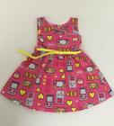 Vestido rotativo rosa choque TAM p m g