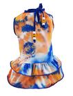 Vestido Roupa Pet Verão Outono Cachorro Shitzu Spitz Lulu Yorkshire Gato Fêmea Pickorruchos - Médio