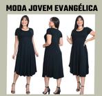 Vestido Social Assimétrico Moda Jovem Evangélica Preço Ataca