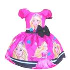 Vestido Temático Barbie Fashion Busto Sublimado