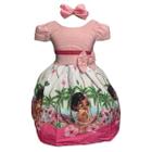 Vestido Trapézio Moana Bebê 2 Anos - PopKids Store Moda Infantil