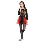 Vestido Traje Fantasia Infantil Halloween Dia das Bruxas Caveira Mexicana COD.000482 - Importado