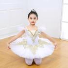 Vestido Tutu de Balé Branco para Meninas - Fantasia de Cisne para Festa ou Dança