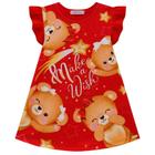 Vestido Verão Infantil Infanti Menina Por Botão Estampado