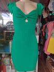 Vestido verde em linha modal