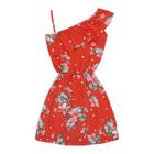 Vestido Vermelho Floral com Alças - Big Bless