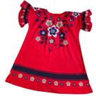 Vestido Vermelho NANAI com Estampa Floral