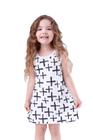 Vestido X Branco Le Marques Unissex Infantil Menina Tamanho 8