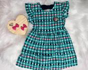 VESTIDO FARM XADREZ VERDE - Mer Bleu - Moda Infantil