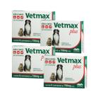 Vetmax Plus 700mg Vetnil 4 comp. Cães e Gatos Kit com 4