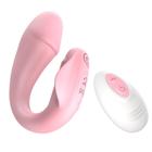 Vibrador Casal Dupla Penetração com Controle Remoto Formato Glande