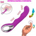 Vibrador Com Curvatura Estimuladora Ponto G Com Toque Aveludado