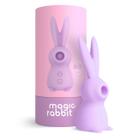 Vibrador da Ingrid Guimarães Magic Rabbit Silicone A Prova Dágua - Lilás