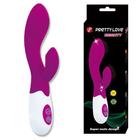 Vibrador Estimulador Duplo Lilás em Silicone 30 Modos de Vibração - Pretty Love