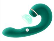 Vibrador Feminino Ponto G Cucumber - 3 em 1 - Vibrador, Sugador e Estimular de Clitóris