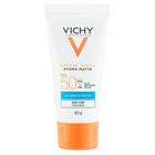 Vichy Protetor Solar Hidratante Capital Soleil Hydra-Matte Sem Cor FPS50 30g