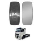 Vidro c Base Retrovisor p Volvo FH/FM até 2009 Maior Convexo