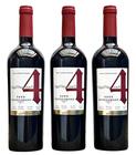 Vinho 4 Conti Negroamaro Puglia Kit com 3 Garrafas Oferta