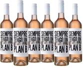 Vinho Rosé Siempre Tengo Un Plan B Malbec-Pinot Noir 750ml - Caixa com 6 unidades