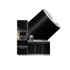 Vinil adesivo lavavél cozinha 3Mx50cm Preto Fosco Adherent Contact - Marca Imprimax colormax
