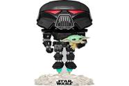 Vinil pop Funko Star Wars Dark Trooper com Grogu 488