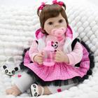 Vinil realista Reborn Baby Doll Aori 2.0 Girl de 22 polegadas