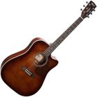 Violão Cort MR500E Folk Elétrico Aço Open Pore Brown Burst