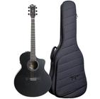 Violão Elétrico Aço Solid Tagima Hampton BK + Bag Super Luxo