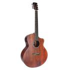 Violao Eletrico Coral 40" Tampo Solido Em Spruce Dark Wood Eq 3 Bandas Vgac1954dw40 - TONANTE