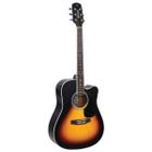 Violão Eletroacústico Aço Cutaway Com Equalizador E Afinador Gdc-1 Ceq Vintage Sunburst Satin - GIANNINI