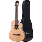 Violão Eletroacústico Cort AC160CF Nylon Natural com Bag