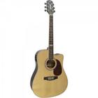 Violao Eletroacustico Dreadnought FOLK Cutaway ACO GF-1D CEQ Natural Giannini