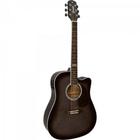 Violao Eletroacustico Dreadnought FOLK Cutaway ACO GF-1D CEQ Translucent BLACK Giannini