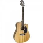 Violao Eletroacustico Dreadnought FOLK Cutaway ACO GF-1D CEQ Zebra Giannini