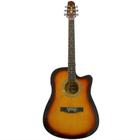 Violão Folk Cutway Com EQ5B Sunburst WF10 SB Winner - Izzo