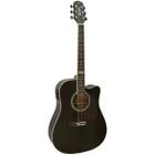 Violao giannini gf-1d ceq folk cut eletro black