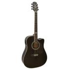 Violão Giannini GF1D CEQ GF-1D Bk Folk Cutway Eletroacustico